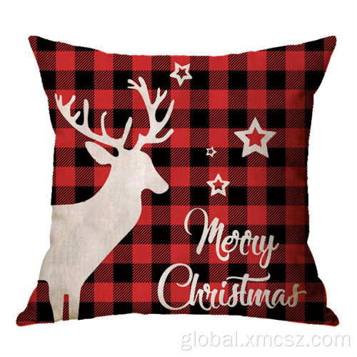 Deer Cushion Cover New Christmas Plain Style Hot-Amazon Throw Cushion Cover Supplier